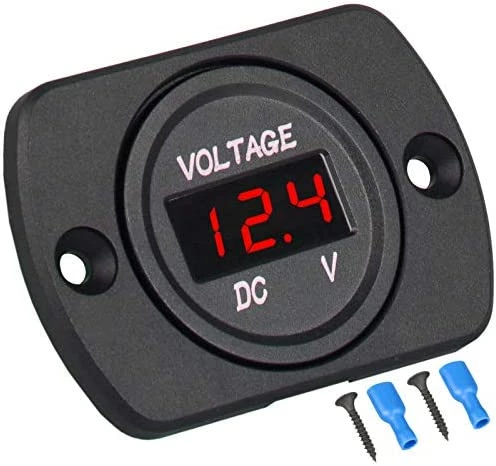 Flash Sale ???? DC 12V 24V Car Voltmeter LED Digital Display Voltmeter Panel, Waterproof Digital Round Panel Voltage Tester Gauge Meter With Terminals For Boat Marine Vehicle Motorcycle Truck ATV UTV (Blue Light) Gr ❤️ 14 Flash Sale ???? DC 12V 24V Car Voltmeter LED Digital Display Voltmeter Panel, Waterproof Digital Round Panel Voltage Tester Gauge Meter With Terminals For Boat Marine Vehicle Motorcycle Truck ATV UTV (Blue Light) Gr ❤️ - Image 12