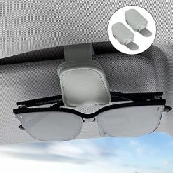 Deals ???? 2 Pieces Sunglass Holder For Car Visor, Magnetic Leather Eyeglass Hanger Clip For Car, Car Visor Accessories (Black) ???? -Car Seat Covers shop 51xdDo3IjTL. AC