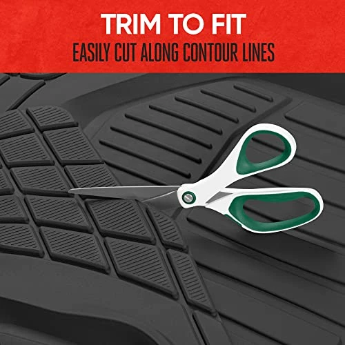 Outlet ???? 943-BK FlexTough Defender Car Floor Mats -Next Generation Deep Dish Heavy Duty Contour Liners For Car SUV Truck & Van-All Weather Protection, Trim To Fit Most Vehicles Beig ???? 7 Outlet ???? 943-BK FlexTough Defender Car Floor Mats -Next Generation Deep Dish Heavy Duty Contour Liners For Car SUV Truck & Van-All Weather Protection, Trim To Fit Most Vehicles Beig ???? - Image 5