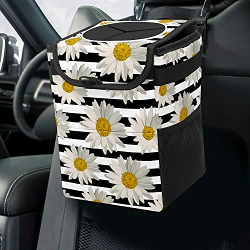 Flash Sale ???? Black And White Cow Print Car Trash Can With Lid Collapsible Reusable Waterproof Car Garage Bag,Automotive Garbage Can,Car Accessories Interior Car Organizer ???? 10 Flash Sale ???? Black And White Cow Print Car Trash Can With Lid Collapsible Reusable Waterproof Car Garage Bag,Automotive Garbage Can,Car Accessories Interior Car Organizer ???? - Image 8