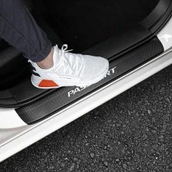 Buy ⌛ LEXLEY For 2006-2023 CRV CR-V Carbon Fiber Style Leather Door Sill Protector Anti-Dirty Scuff Plate Cover Guard Sills Protector Trim,Welcome Pedal Protect 4PCS -SLIVER Red ⭐ -Car Seat Covers shop 51ycjwL0maL. AC