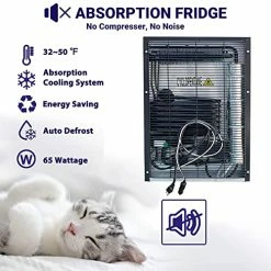 Brand new ???? Semi Truck Refrigerator 1.4 Cu.Ft, AC/DC Mini Fridge With Lock, Reversible Door, 12V Quiet Absorption Refrigerator For Truck, RV, Camper, Caravan, Boat, Black ⭐ -Car Seat Covers shop 51yocaKwtIL