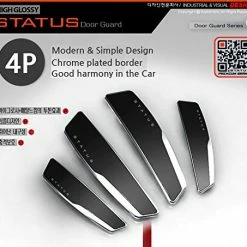 Discount ⌛ 4 Pcs Status High Glossy Slim Door Edge Guards Bumper Protector Trim Guard Sticker Molding Black Color For Motors Auto Vehicle ???? -Car Seat Covers shop 51z0R7KrceL