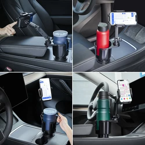 Budget ???? Car Cup Holder Expander Adjustable Base With Phone Mount THIS HILL 360° Rotation Cup Holder Cell Phone Holder For Car Compatible With IPhone/Samsung All Smartphone ???? 8 Budget ???? Car Cup Holder Expander Adjustable Base With Phone Mount THIS HILL 360° Rotation Cup Holder Cell Phone Holder For Car Compatible With IPhone/Samsung All Smartphone ???? - Image 6