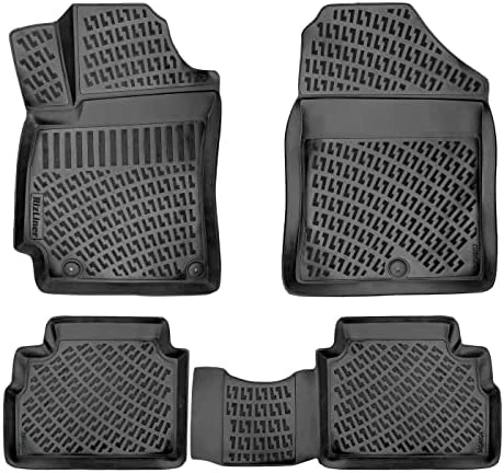 Best Sale ???? Custom Fit Floor Mats Compatible With Hyundai Elantra 2017 - 2020 3D Laser Measured 1st & 2nd Row Floor Liners All Weather Odorless Non-Slip TPE Car Mats (Front & Rear, Black) ???? 10 Best Sale ???? Custom Fit Floor Mats Compatible With Hyundai Elantra 2017 - 2020 3D Laser Measured 1st & 2nd Row Floor Liners All Weather Odorless Non-Slip TPE Car Mats (Front & Rear, Black) ???? - Image 8