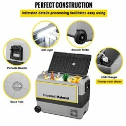 Wholesale ❤️ 12 Volt Refrigerator, 63 Qt Dual Zone Car Fridge Freezer W/App Control & Wheels 12/24V DC & 110-240V AC Electric Compressor Cooler For Truck Vehicle RV Boat Outdoor & Home Use ???? -Car Seat Covers shop 51zHmgu9uLL