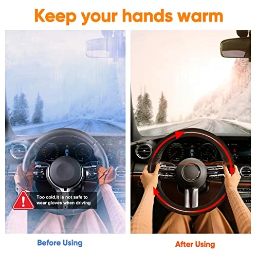 Best reviews of ✨ Heated-Car-Steering-Wheel-Cover-12V Ultra-Comfortable-Steering-Wheel-Heated-Protect-Cover Standard-14.5-15.5-inches-Outer--Diameter Premium-Quality-and-Warm Original ???? 6 Best reviews of ✨ Heated-Car-Steering-Wheel-Cover-12V Ultra-Comfortable-Steering-Wheel-Heated-Protect-Cover Standard-14.5-15.5-inches-Outer--Diameter Premium-Quality-and-Warm Original ???? - Image 4