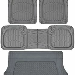 Flash Sale ???? Original FlexTough Black Rubber Car Floor Mats With Trunk Cargo Liner - All Weather Automotive Floor Mats, Heavy Duty Trim To Fit Design, Floor Liners For Cars Truck Van SUV ⌛ -Car Seat Covers shop 51zplr5YnML. AC