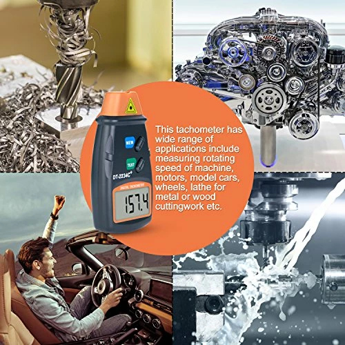 Deals ✔️ Tek® Professional Digital Laser Photo Tachometer Non Contact RPM Tach Dt-2234c+ ???? 5 Deals ✔️ Tek® Professional Digital Laser Photo Tachometer Non Contact RPM Tach Dt-2234c+ ???? - Image 3