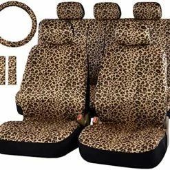 Hot Sale ???? Leopard Car Seat Covers Full Set With Steering Wheel Cover 2 Seat Belt Pads, Cheetah Print Seat Covers For Cars For ???? Women,Airbag Compatible,Universal Fits For Cars,SUV,Truck ???? 15 Hot Sale ???? Leopard Car Seat Covers Full Set With Steering Wheel Cover 2 Seat Belt Pads, Cheetah Print Seat Covers For Cars For ???? Women,Airbag Compatible,Universal Fits For Cars,SUV,Truck ???? -Car Seat Covers shop 613KZmpskkL. AC