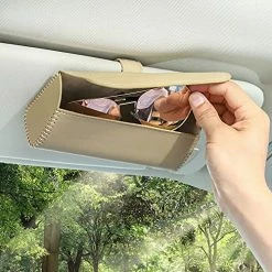 Hot Sale ???? Accmor ???? Sunglasses Holder For Car Sun Visor, Universal Auto Eyeglasses Organizer Box, Vehicle Visor Accessories Glasses Protective Storage Case With Hidden Magnetic Closure For ???? Woman Man Grey ???? -Car Seat Covers shop 617cZUPIMYL. AC