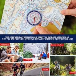Budget ✨ Boy Scout Hiking Compass TurnOnSport | Orienteering Compass For Kids Map Navigation - Small Survival Compass - Waterproof & Lightweight Small Survival Compass - Mini Camping Compass - Kids Camping Ki ✨ -Car Seat Covers shop 618RCUTwaKL