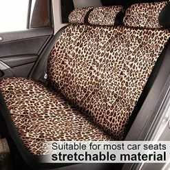 Budget ⌛ 19 Pieces Leopard Seat Covers Leopard Steering Wheel Cover Leopard Print Car Accessories Car Floor Mats Seat Belt Pads Car Cup Mats Armrest Pad For Car Decoration And Protection (Leopard) ???? -Car Seat Covers shop 61Ef6CsWSfL