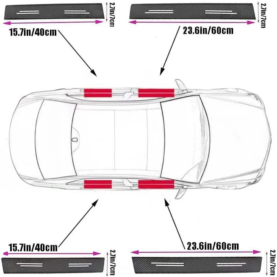 Hot Sale ???? Car Door Sill Protector For Mercedes Benz C E S M Series CLK GLK GL AB AMG GLS GLE AMG, Self-Adhesive Carbon Fiber Tape Anti Scratch Car Door Edge Guards Door Entry Guard Stickers, Inner Accessories Honda-jtd-black-50 ???? 5 Hot Sale ???? Car Door Sill Protector For Mercedes Benz C E S M Series CLK GLK GL AB AMG GLS GLE AMG, Self-Adhesive Carbon Fiber Tape Anti Scratch Car Door Edge Guards Door Entry Guard Stickers, Inner Accessories Honda-jtd-black-50 ???? - Image 3