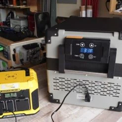 Buy ???? 12 Volt Refrigerator 55 Quarts Car Refrigerator (-4℉~50℉), Portable Car Freezer Fridge With 12/24V DC 100/240V AC Adapter For Camping Travel And Truck RV SUV Van Boat Home Use Black-grey ???? -Car Seat Covers shop 61H0do4Qk3L