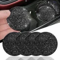 Best reviews of ✨ 2pcs Bling Car Cup Holder Coaster, 2.75 Inch Anti-Slip Shockproof Universal Fashion Vehicle Car Coasters Insert Bling Crystal Rhinestone Auto Automotive Interior Accessories For ???? Women (2 Pcs, White) ❤️ -Car Seat Covers shop 61JhNEbkQVL. AC