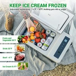 Best deal ???? F40C4TMP Portable Refrigerator 20 Quart 12 Volt Freezer (-7.6℉~50℉) 18L Car Fridge With Compressor 110-240V AC For Camping, Truck, RV, Travel, Boat And Home Use ???? -Car Seat Covers shop 61L052c7YNL