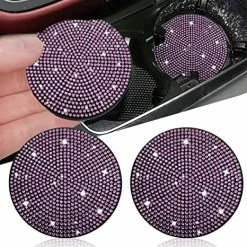 Best reviews of ✨ 2pcs Bling Car Cup Holder Coaster, 2.75 Inch Anti-Slip Shockproof Universal Fashion Vehicle Car Coasters Insert Bling Crystal Rhinestone Auto Automotive Interior Accessories For ???? Women (2 Pcs, White) ❤️ -Car Seat Covers shop 61TPM87ZcwL. AC