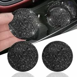 Best reviews of ✨ 2pcs Bling Car Cup Holder Coaster, 2.75 Inch Anti-Slip Shockproof Universal Fashion Vehicle Car Coasters Insert Bling Crystal Rhinestone Auto Automotive Interior Accessories For ???? Women (2 Pcs, White) ❤️ -Car Seat Covers shop 61WKRdmxB1L. AC