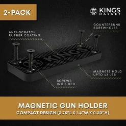 Coupon ???? KINGS MAGNET Gun Holder | Rubber ???? Coated Magnetic Concealment Mount For Pistols, Rifles And Shotguns For Men And ???? Women | Hidden Storage For Vehicle, Truck, Car, Bedside Or Home ???? -Car Seat Covers shop 61ZUVX1yLhL