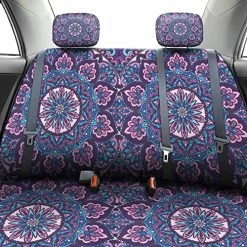 Cheap ???? 22 Pieces Mandala Car Accessories Set Purple Mandala Car Seat Cover Steering Wheel Cover Headrest Cover Seat Belt Cover Center Console Armrest Pad Handbrake Cover Gear Cover Keyring Vent ???? -Car Seat Covers shop 61bJnQ51LhL
