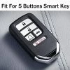 Discount ???? 2Pcs Coolbestda Silicone Full Protective Key Fob Remote Cover Case Skin Jacket For 2017 2018 2019 2020 2021 Honda Civic Accord Pilot CR-V 5 Buttons Smart Key A2C81642600 Black Grey ???? -Car Seat Covers shop 61gvOChGVeL