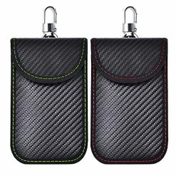 Best deal ???? Faraday Key Fob Protector, 2 Pack(Red & Green) Faraday Bags RFID Faraday Pouch Car Key Fob Signal Blocker Blocking Pouch ✨