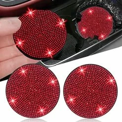 Best reviews of ✨ 2pcs Bling Car Cup Holder Coaster, 2.75 Inch Anti-Slip Shockproof Universal Fashion Vehicle Car Coasters Insert Bling Crystal Rhinestone Auto Automotive Interior Accessories For ???? Women (2 Pcs, White) ❤️ -Car Seat Covers shop 61oBbqwxVL. AC