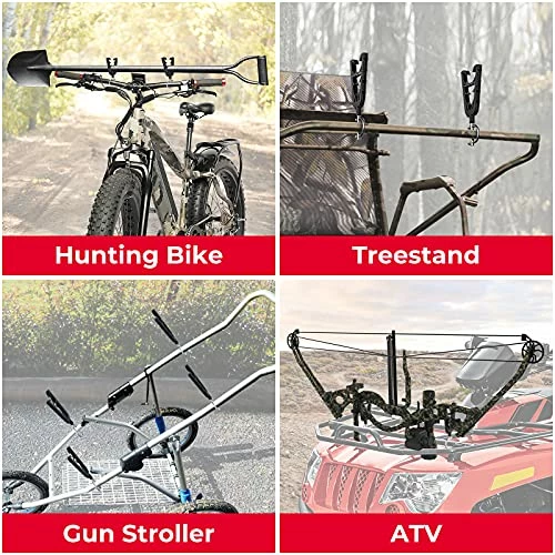 Deals ???? ATV Gun Mount, Gun Holder For ATV, Bow & Tools Rack With Rubber Straps Compatible With ATV Mobility Scooter Hunting Bike Shooting Carts ???? 7 Deals ???? ATV Gun Mount, Gun Holder For ATV, Bow & Tools Rack With Rubber Straps Compatible With ATV Mobility Scooter Hunting Bike Shooting Carts ???? - Image 5