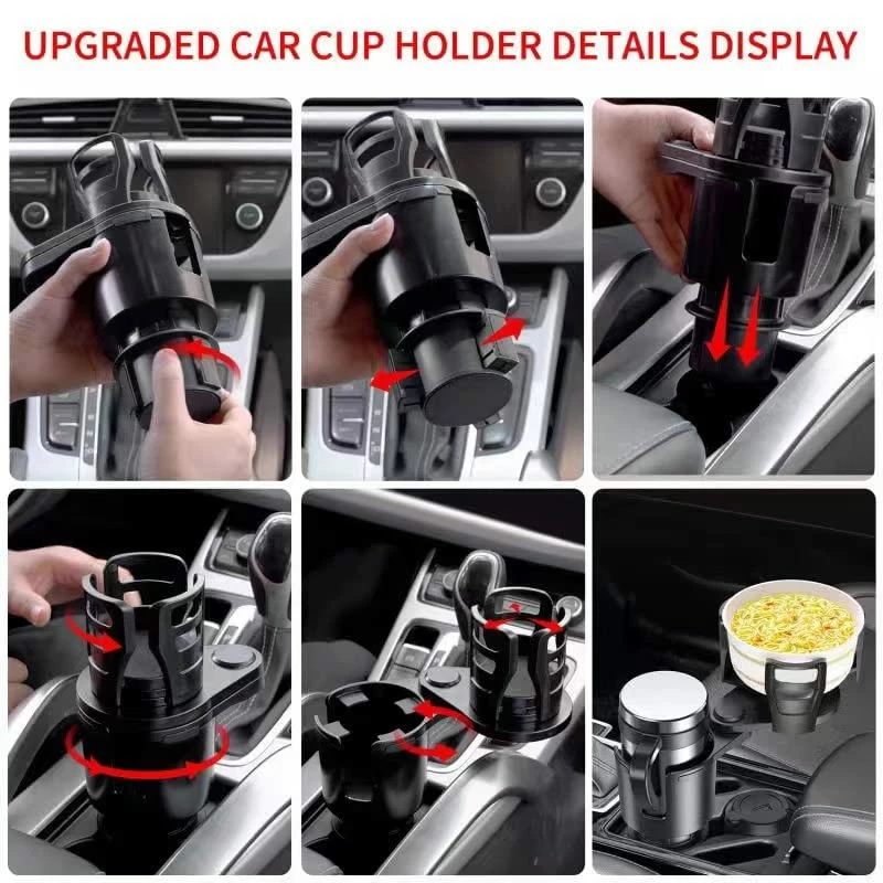 Promo ???? New Upgraded Cup Holder Expander For Car 2 In 1 Multifunctional Car Cup Holder Extender Adapter With Adjustable Base Compatible With Hydro Flask, Yeti, Nalgene, 32/40 Oz Large Bottles Drinks Mugs ???? 4 Promo ???? New Upgraded Cup Holder Expander For Car 2 In 1 Multifunctional Car Cup Holder Extender Adapter With Adjustable Base Compatible With Hydro Flask, Yeti, Nalgene, 32/40 Oz Large Bottles Drinks Mugs ???? - Image 2