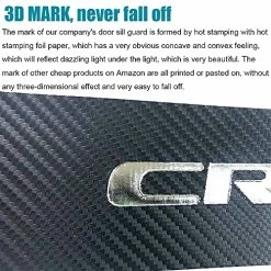 Buy ⌛ LEXLEY For 2006-2023 CRV CR-V Carbon Fiber Style Leather Door Sill Protector Anti-Dirty Scuff Plate Cover Guard Sills Protector Trim,Welcome Pedal Protect 4PCS -SLIVER Red ⭐ -Car Seat Covers shop 61zOtLzpalL